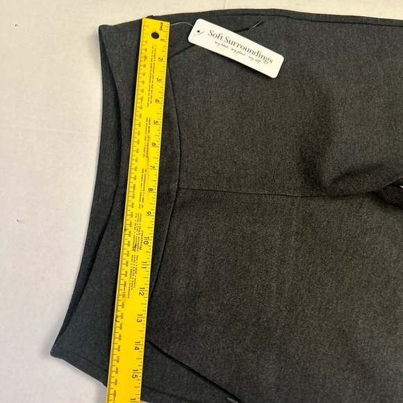 Soft Surroundings perfect ponte skinny ankle pants grey NWT Sz-S. Y11 - Picture 6 of 9